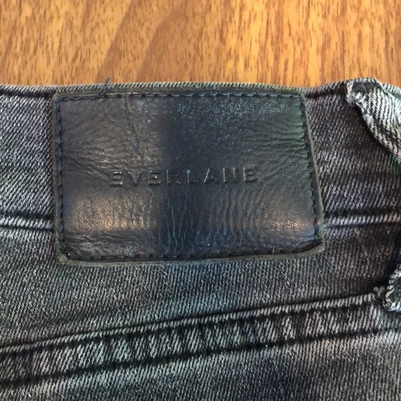 EVERLANE Charcoal Gray Slim Skinny High Rise Denim Jeans - Picture 6 of 6
